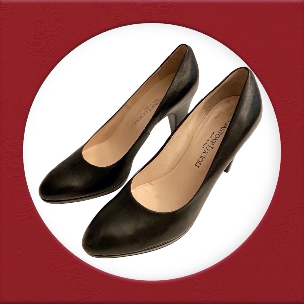 Italian Designer Classic Leather Pumps
